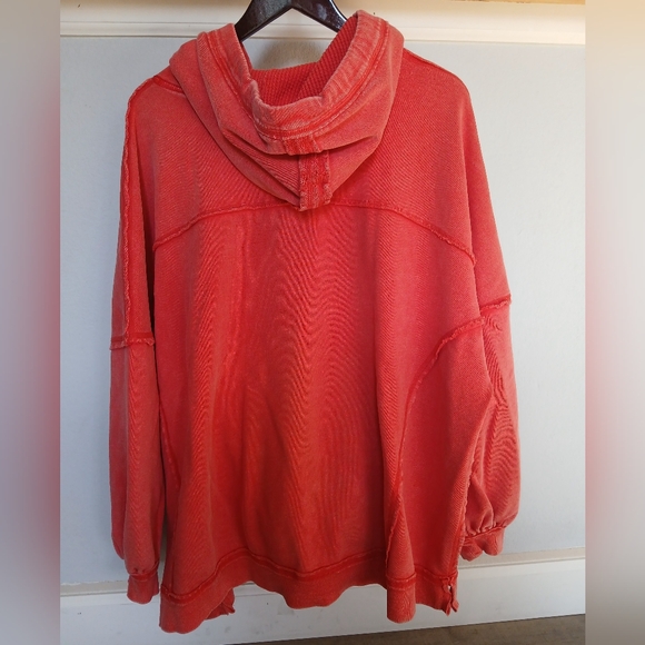Free People We Hoodie in Red. Size XS - Picture 6 of 6
